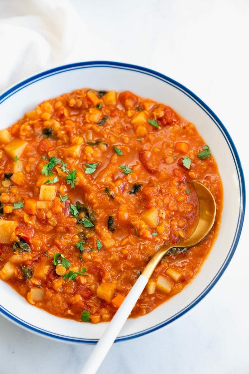 Lentil vegetable soup