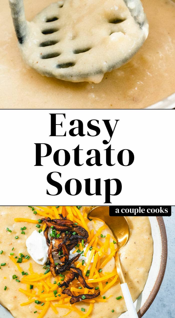 Easy Potato Soup (No Cream! No Blender!) – A Couple Cooks