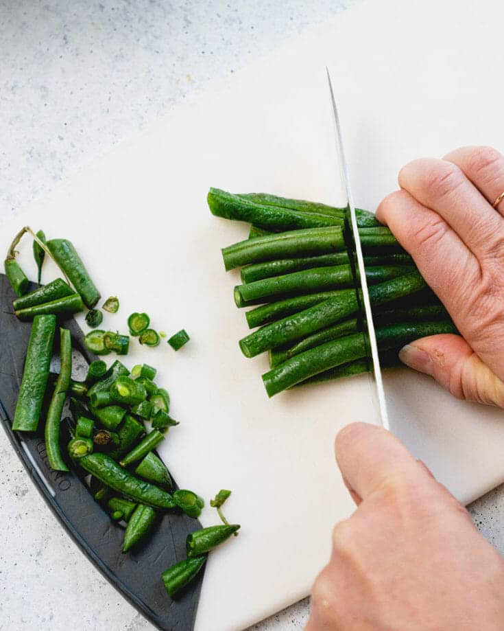 How to Trim Green Beans...Fast! A Couple Cooks