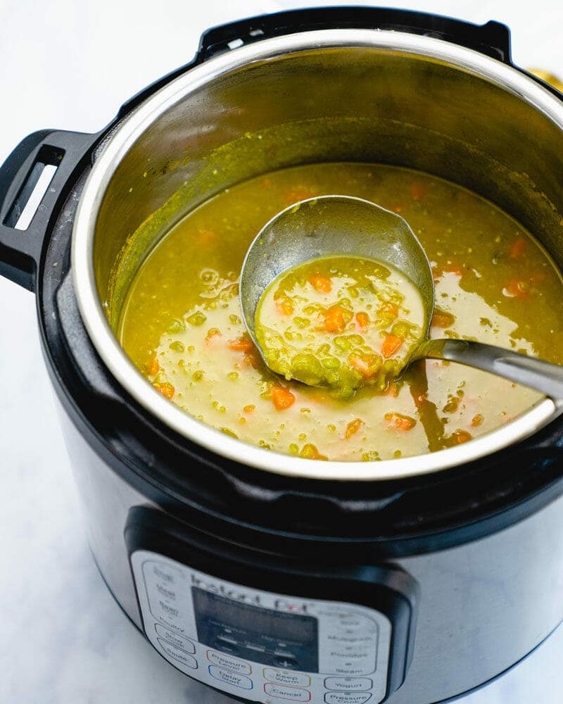 Instant Pot split pea soup