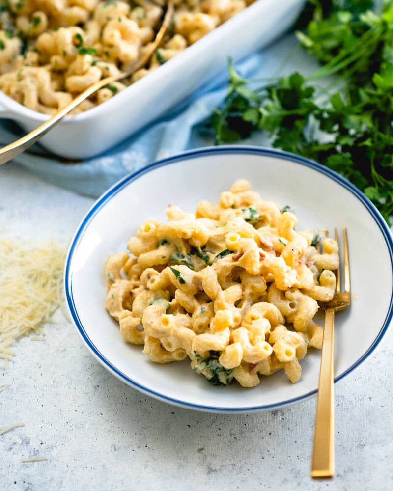 Creamy cavatappi pasta