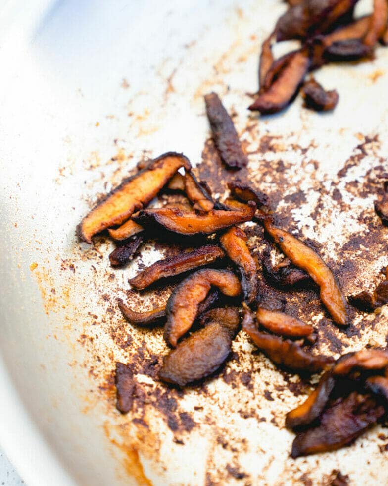 Shiitake Bacon (Salty, Savory & Smoky!) A Couple Cooks
