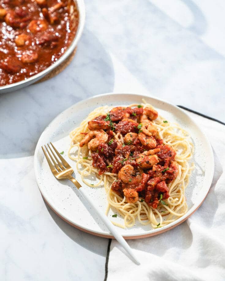 Easy Shrimp Marinara (Fast Dinner Recipe!) A Couple Cooks