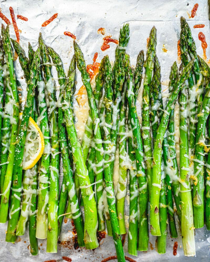 Baked asparagus