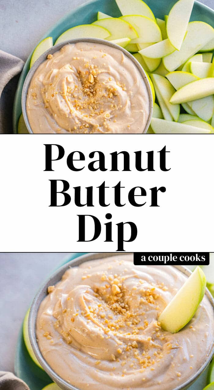 Best Peanut Butter Dip (4 Ingredients!) A Couple Cooks