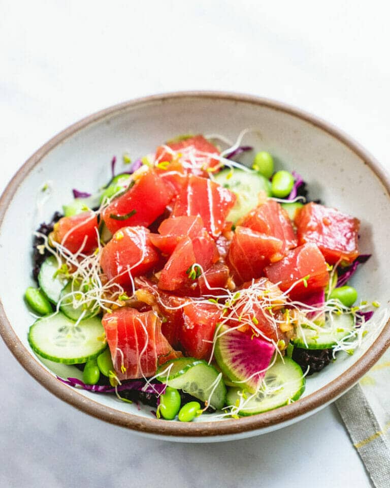 Best Homemade Poke Bowl Recipe A Couple Cooks