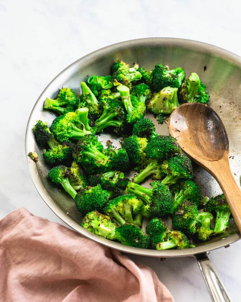 Broccoli in pan