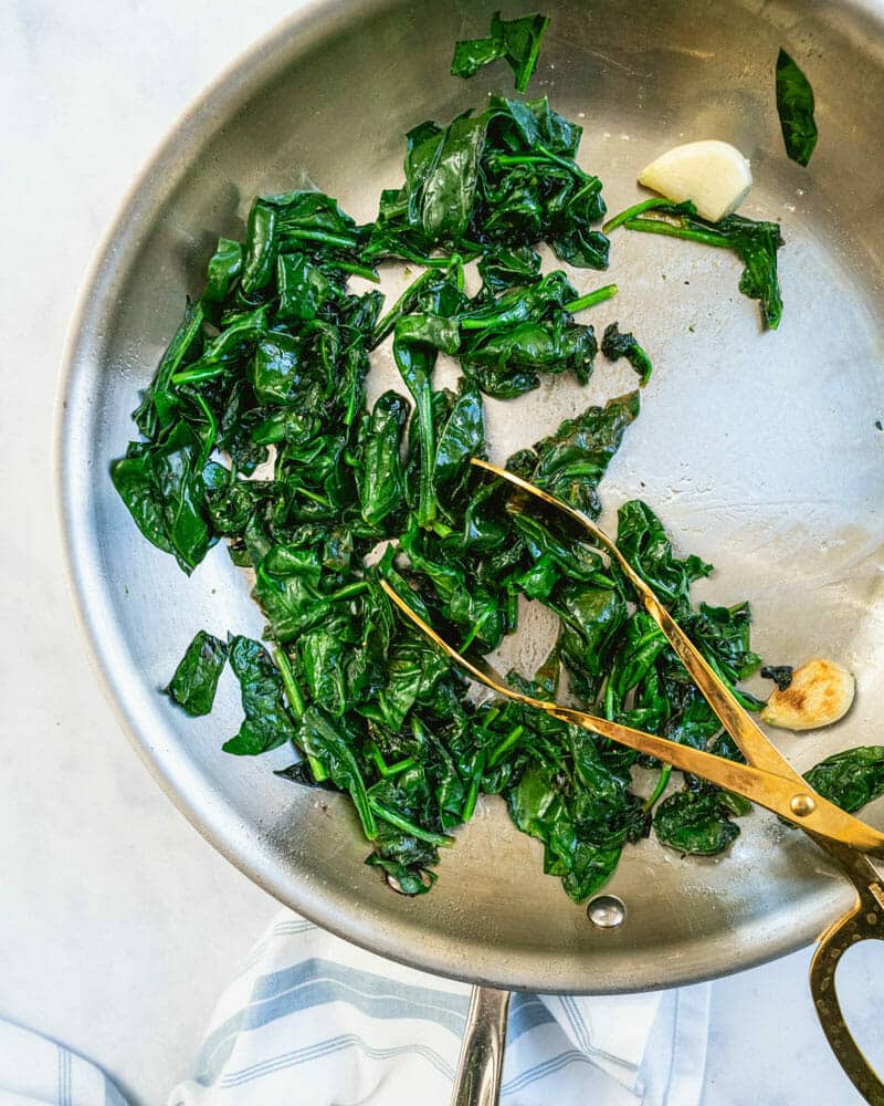 Lemony Sauteed Spinach