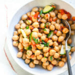 Simple chickpea salad