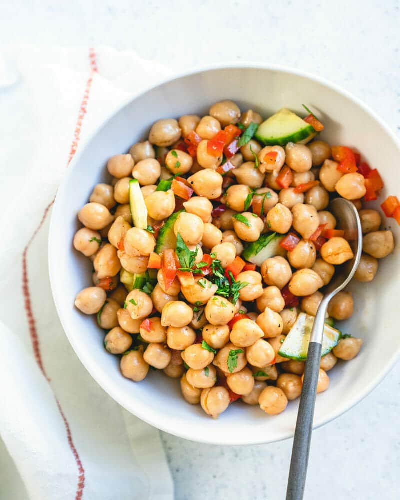 Simple chickpea salad