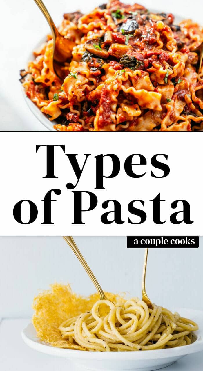 18 Types of Pasta (& How to Use Them) A Couple Cooks