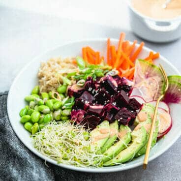 Vegan poke bowl