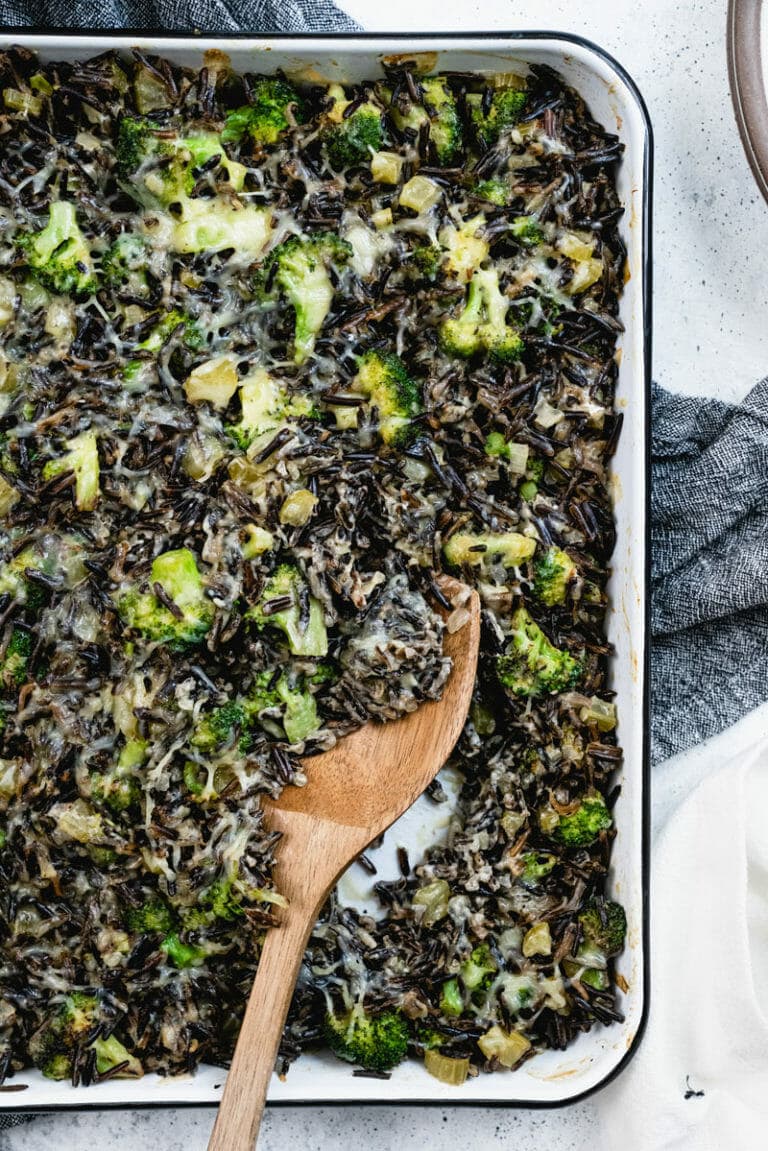 Wild Rice Casserole (Broccoli Cheese!) – A Couple Cooks