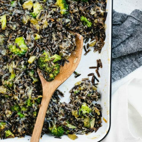 Wild Rice Casserole (Broccoli Cheese!) – A Couple Cooks