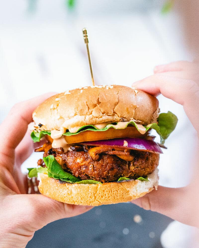 Vegan chickpea burgers