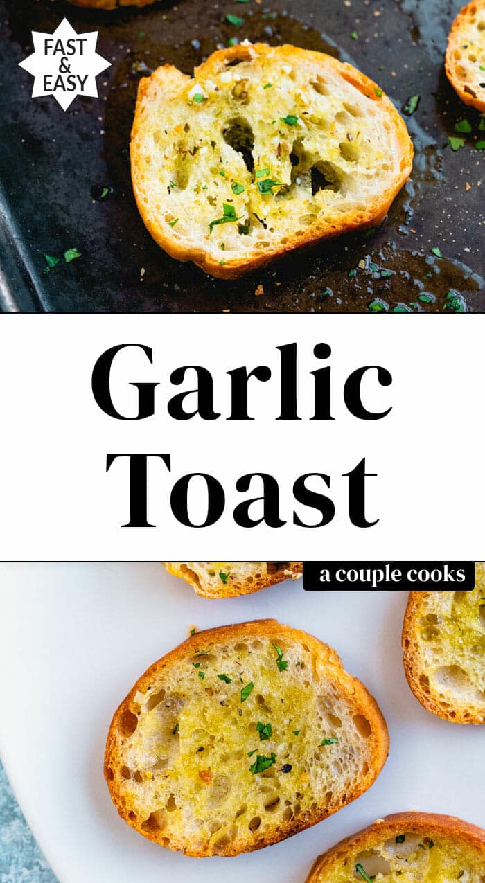 BEST Garlic Toast (Quick & Easy!) A Couple Cooks