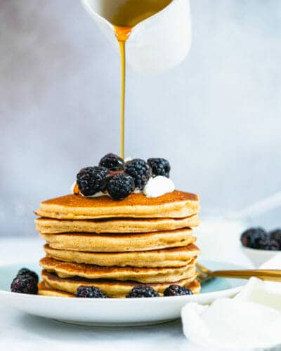 Picture of Sour Cream Pancakes (Perfectly Fluffy!) – A Couple Cooks