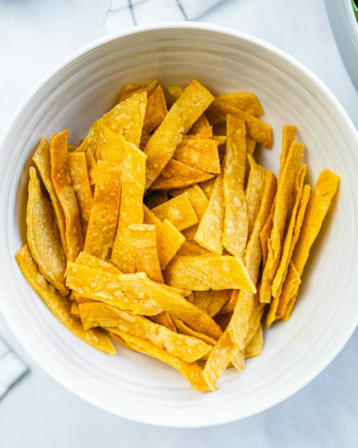 Crispy Tortilla Strips A Couple Cooks