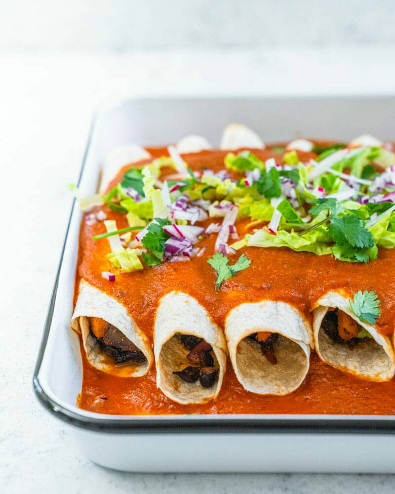 Vegan enchiladas