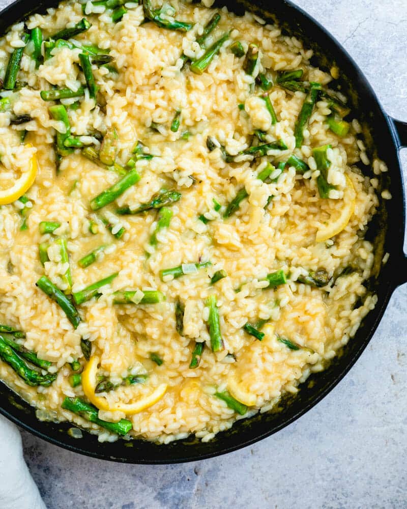 Asparagus risotto