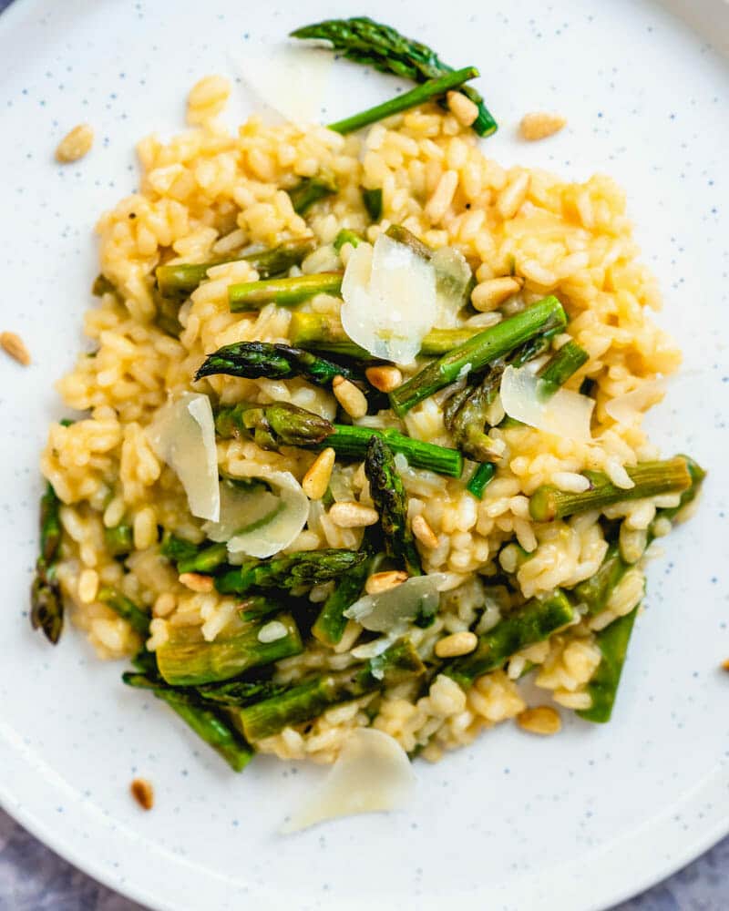 Asparagus risotto