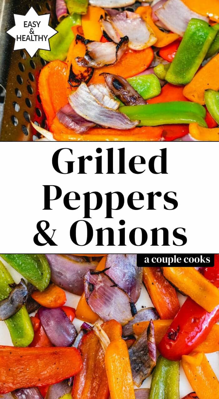 grilled peppers and onion