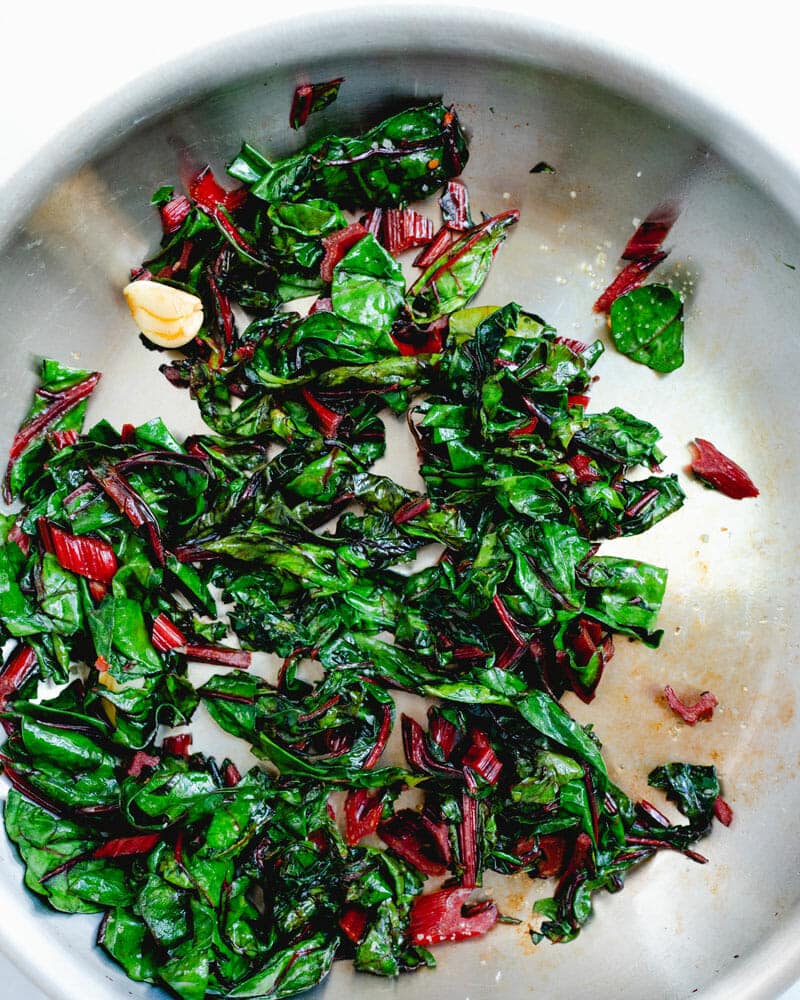 Sauteed rainbow chard