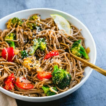 Soba noodle bowl