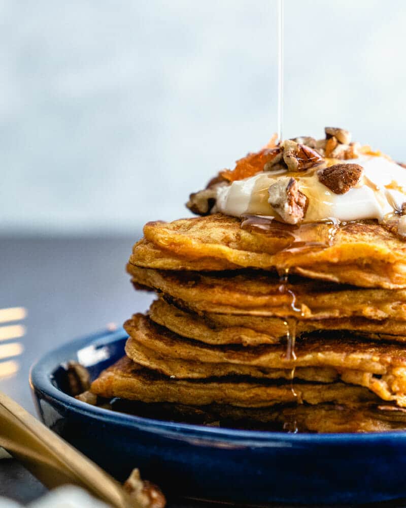 Carrot cake pancakes