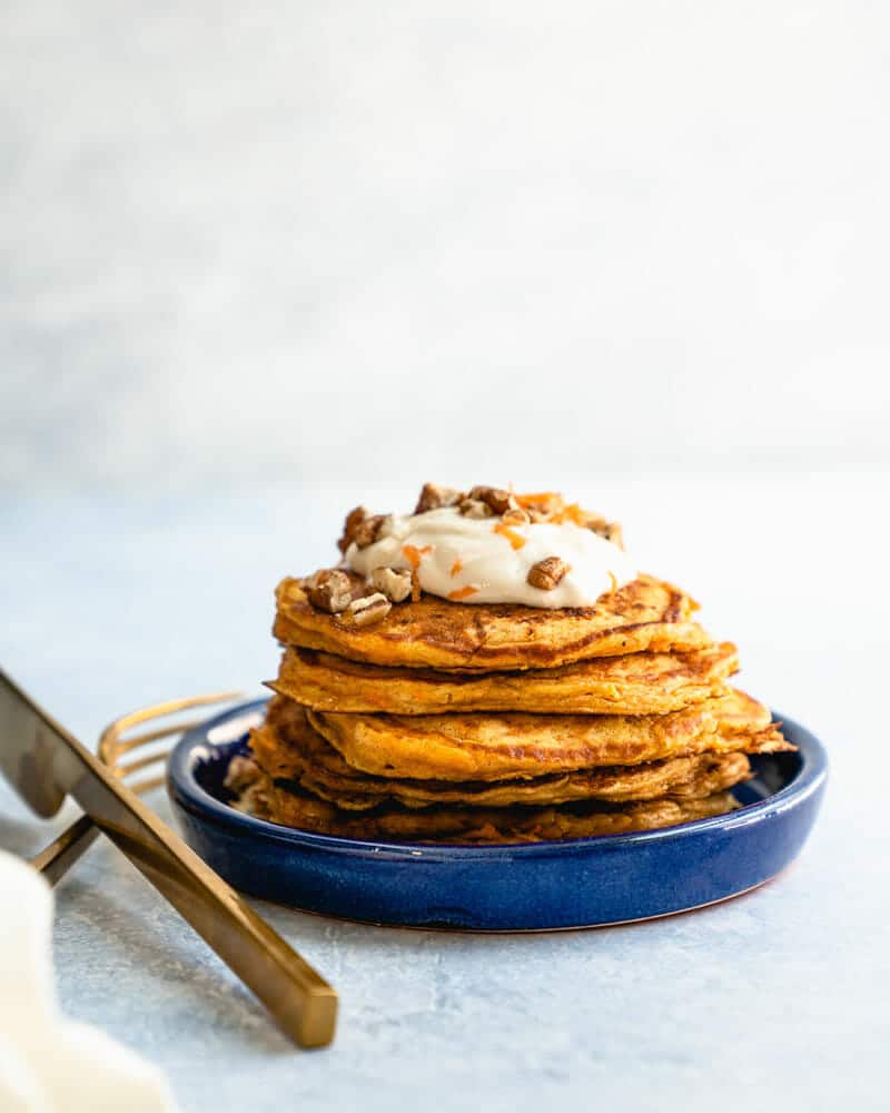 Carrot cake pancakes