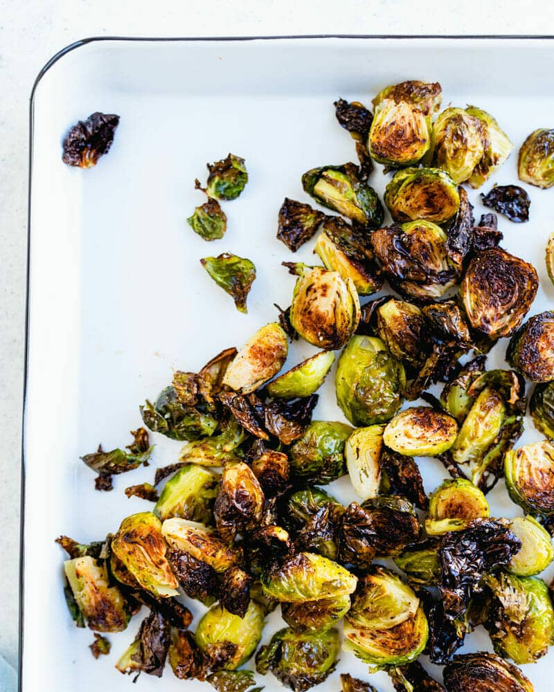 Perfectly Crispy Brussels Sprouts - A Couple Cooks