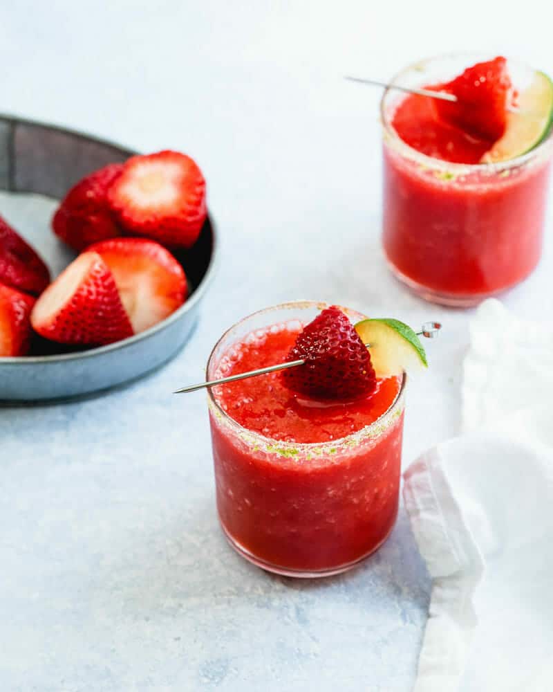 Strawberry cocktails