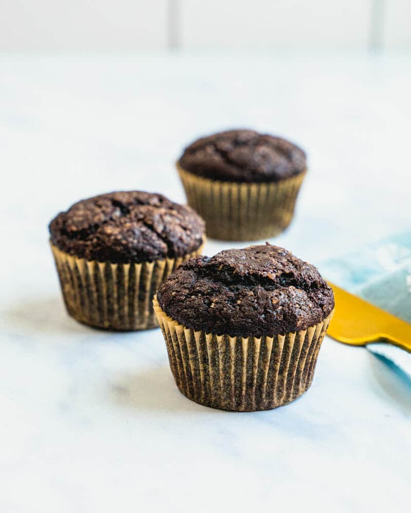 Chocolate banana muffins