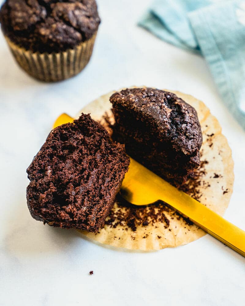 Chocolate banana muffins