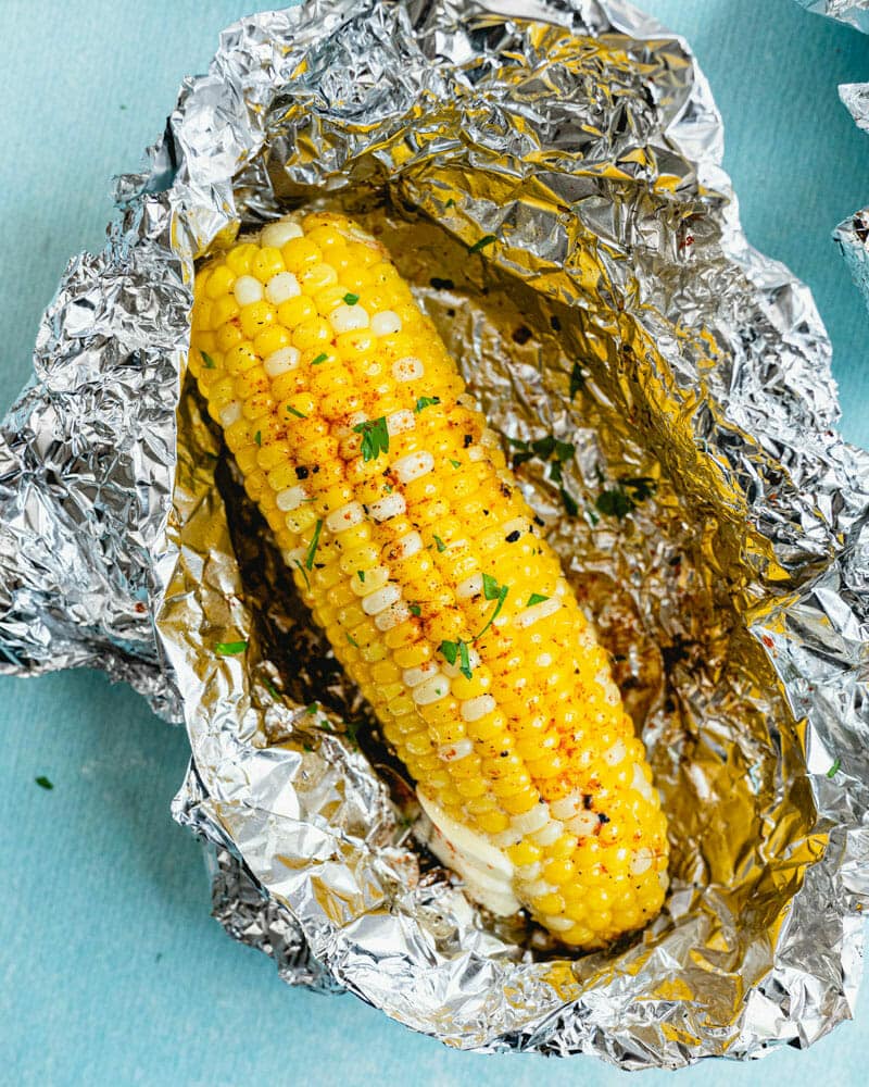 Grilled Corn in Foil - A Couple Cooks