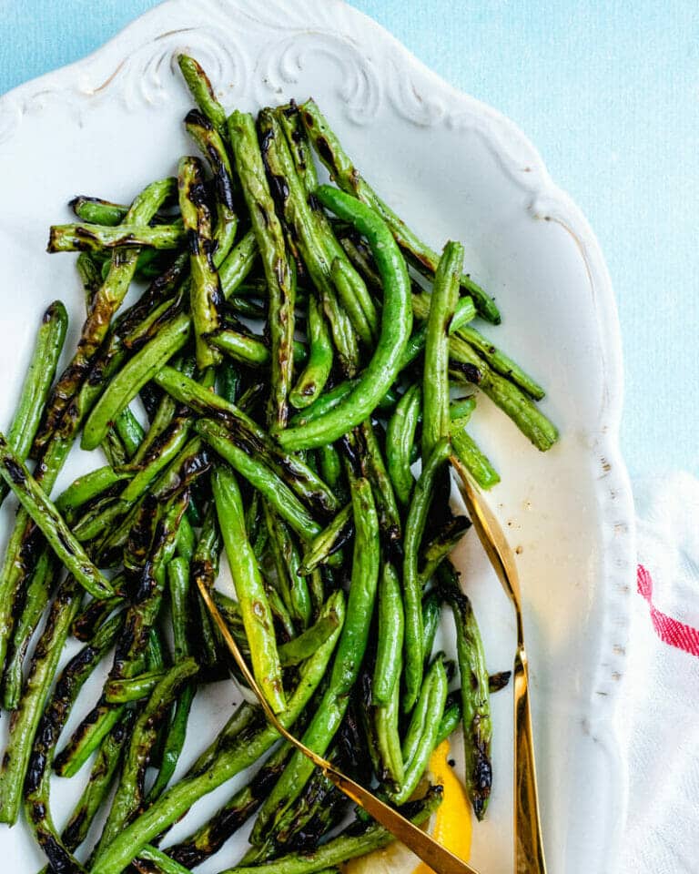 BEST Grilled Green Beans A Couple Cooks