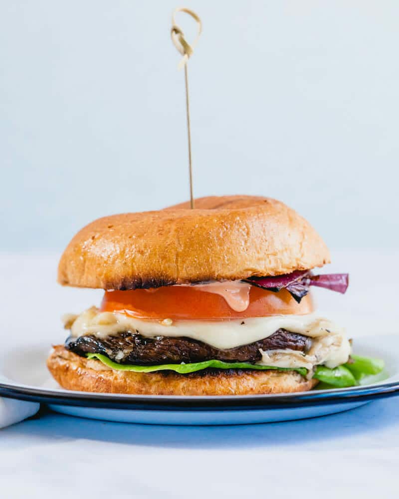 Portobello mushroom burger