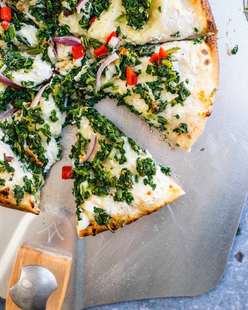 How to make spinach pizza