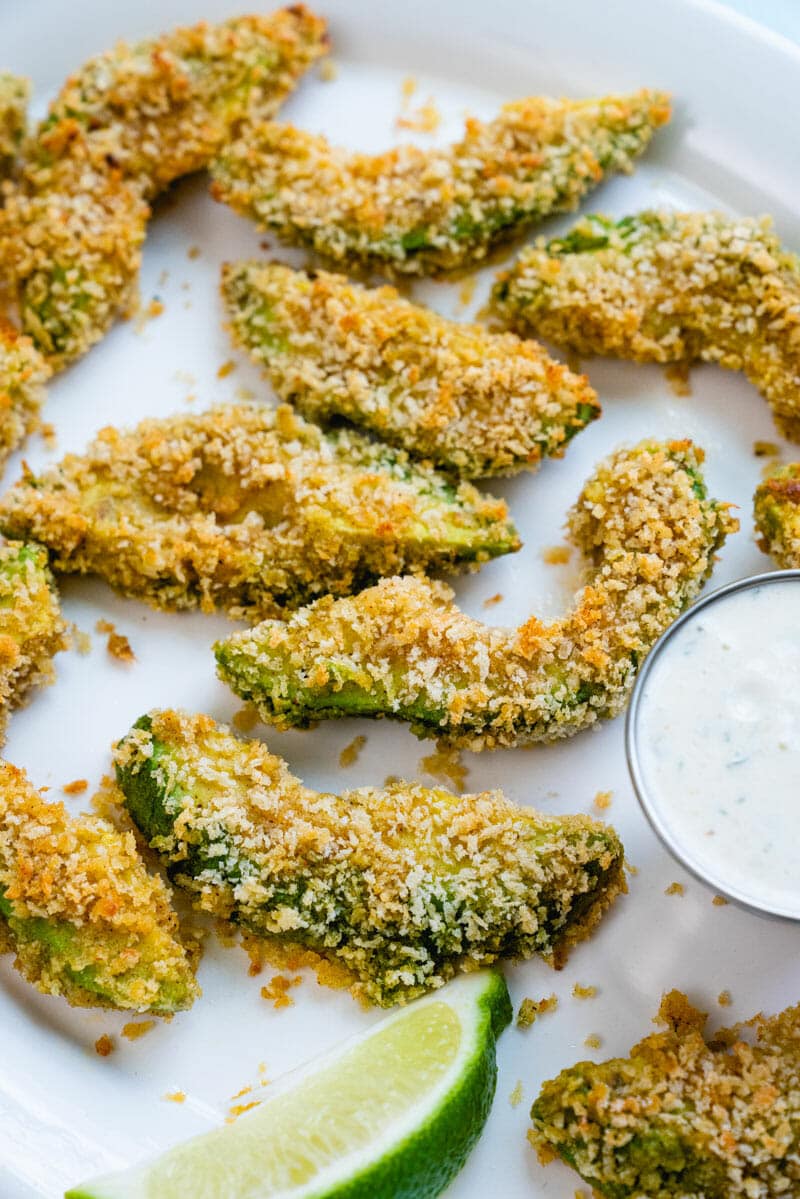 Baked avocado fries