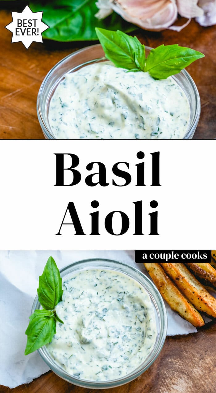 Easy Basil Aioli A Couple Cooks