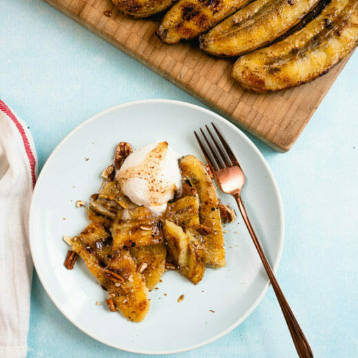 Grilled Bananas a La Mode