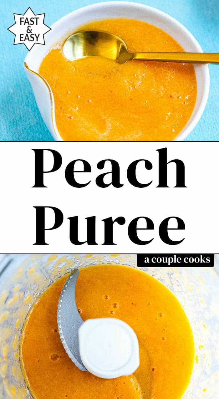 Easy Peach Puree Recipe A Couple Cooks