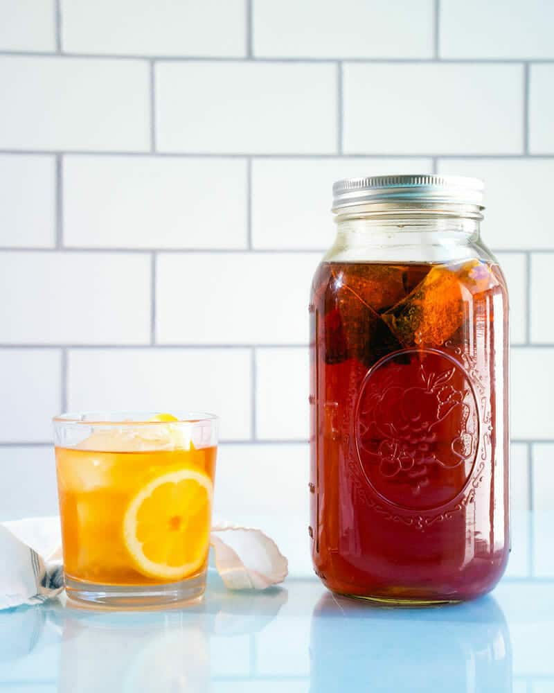 Cold Brewed Iced Tea with Fruit - Seasons and Suppers