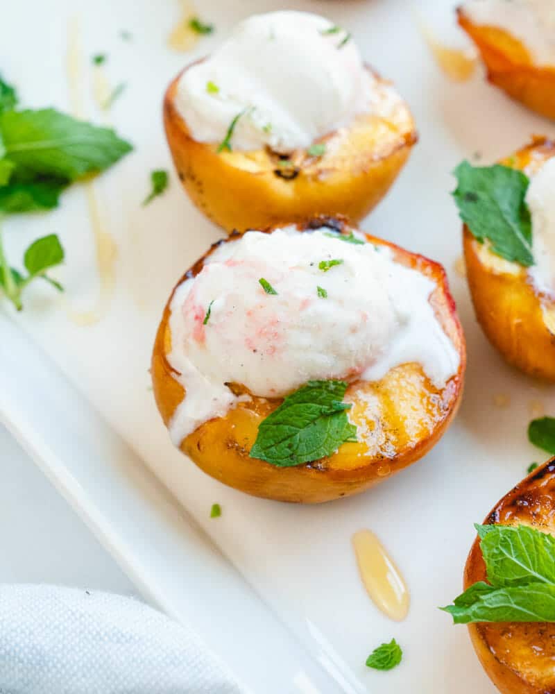 Roasted peaches