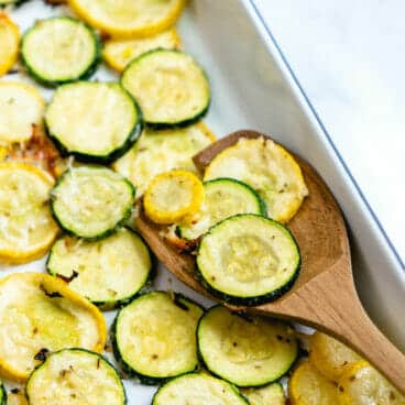 Roasted zucchini and squash