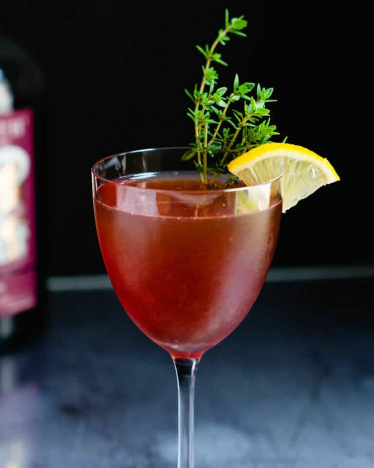 Sloe Gin Cocktail A Couple Cooks