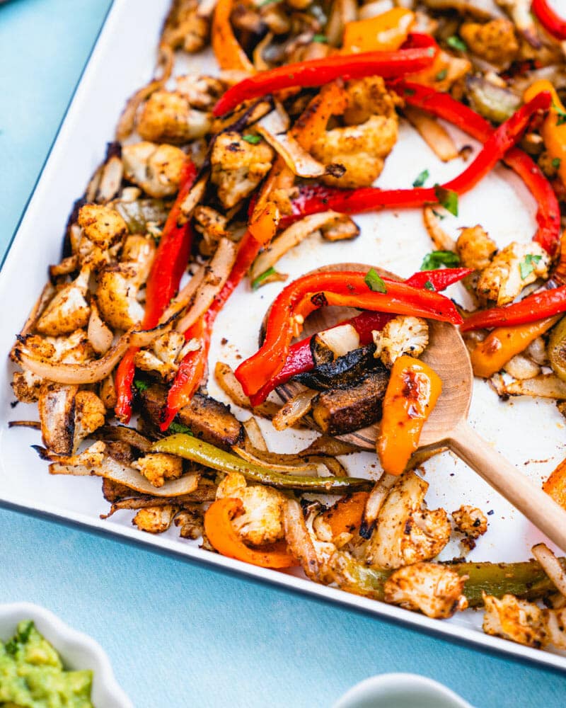 Vegetarian fajitas