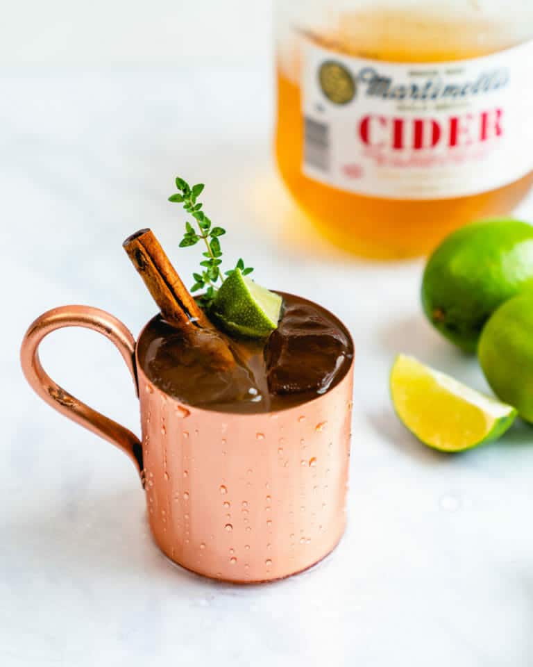 Apple Cider Mule (Easy Fall Cocktail!) A Couple Cooks