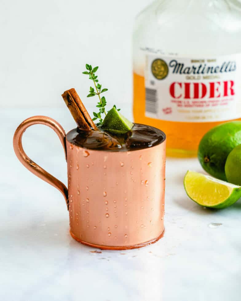 Apple Cider Mule (Easy Fall Cocktail!) A Couple Cooks