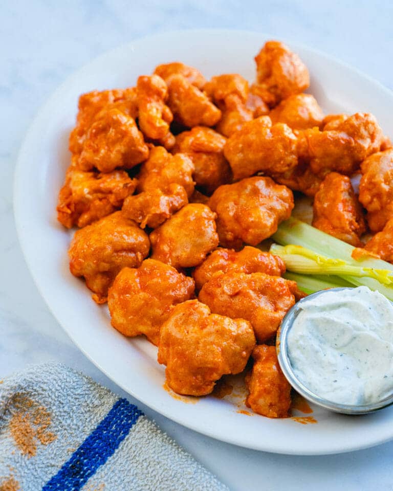 Buffalo Cauliflower Wings (Better Than Restaurant!) A Couple Cooks